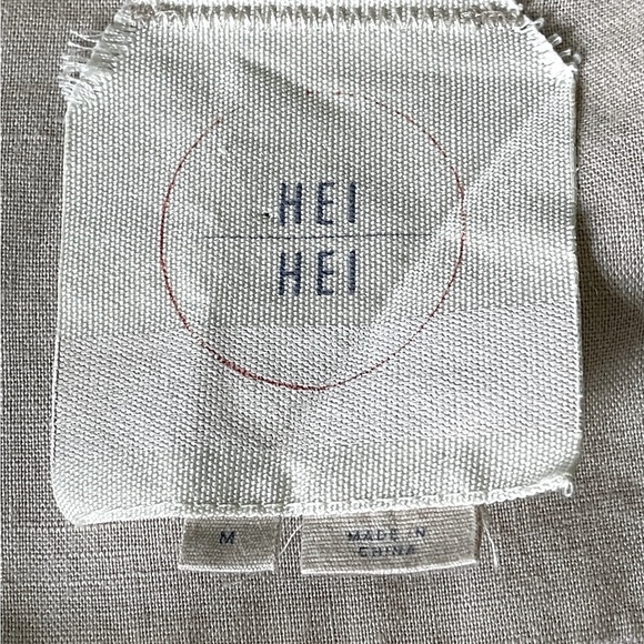 Anthropologie Hei Hei Ronan Linen Camo Utility Jacket | Cargo Cropped Style M - Picture 10 of 12